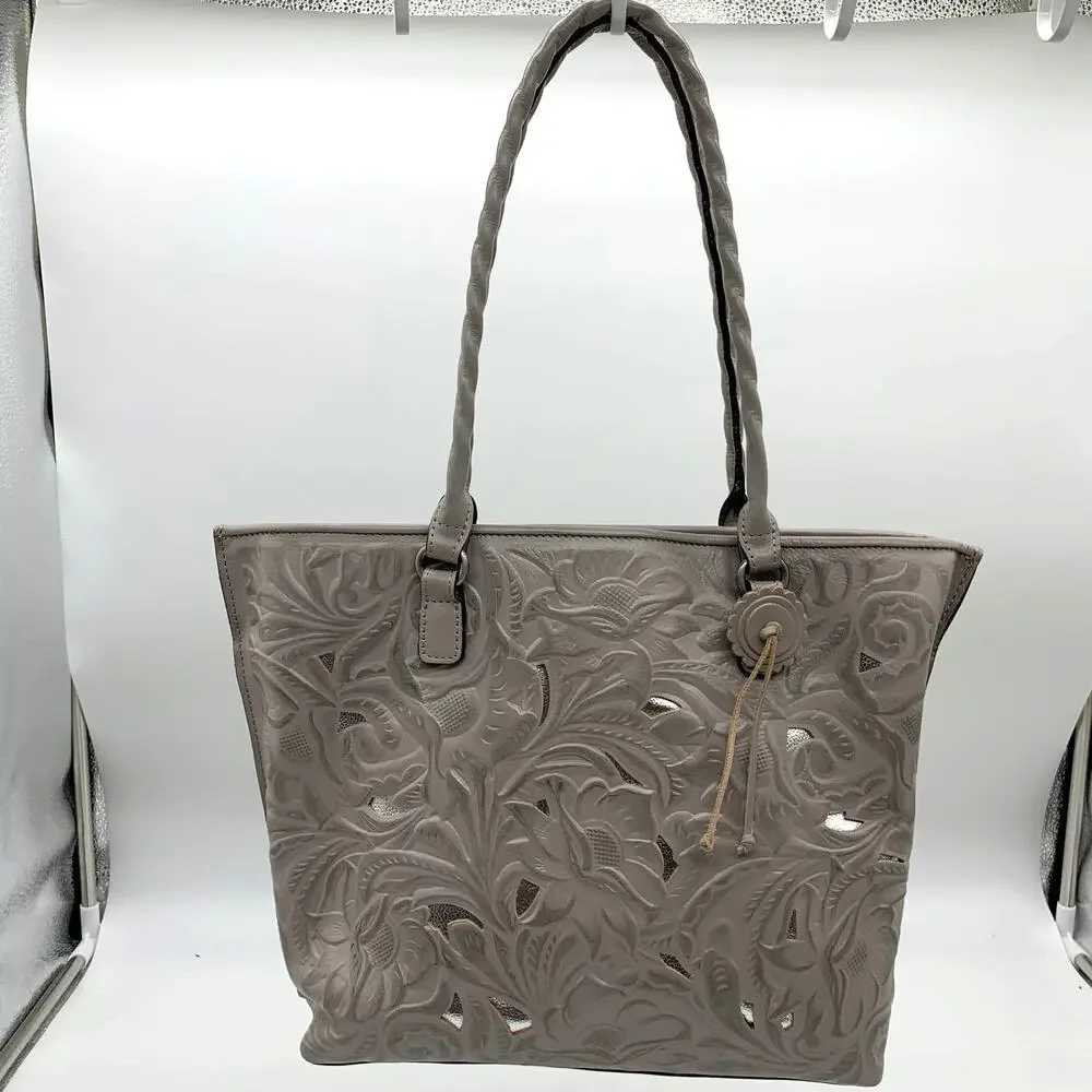 Patricia Nash Leather Handbags Cutout Adeline Tote